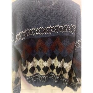 MICHAEL GERARD Sweater Men's L 80s Acrylic Knit Korea RN 63295 Vintage Frayed